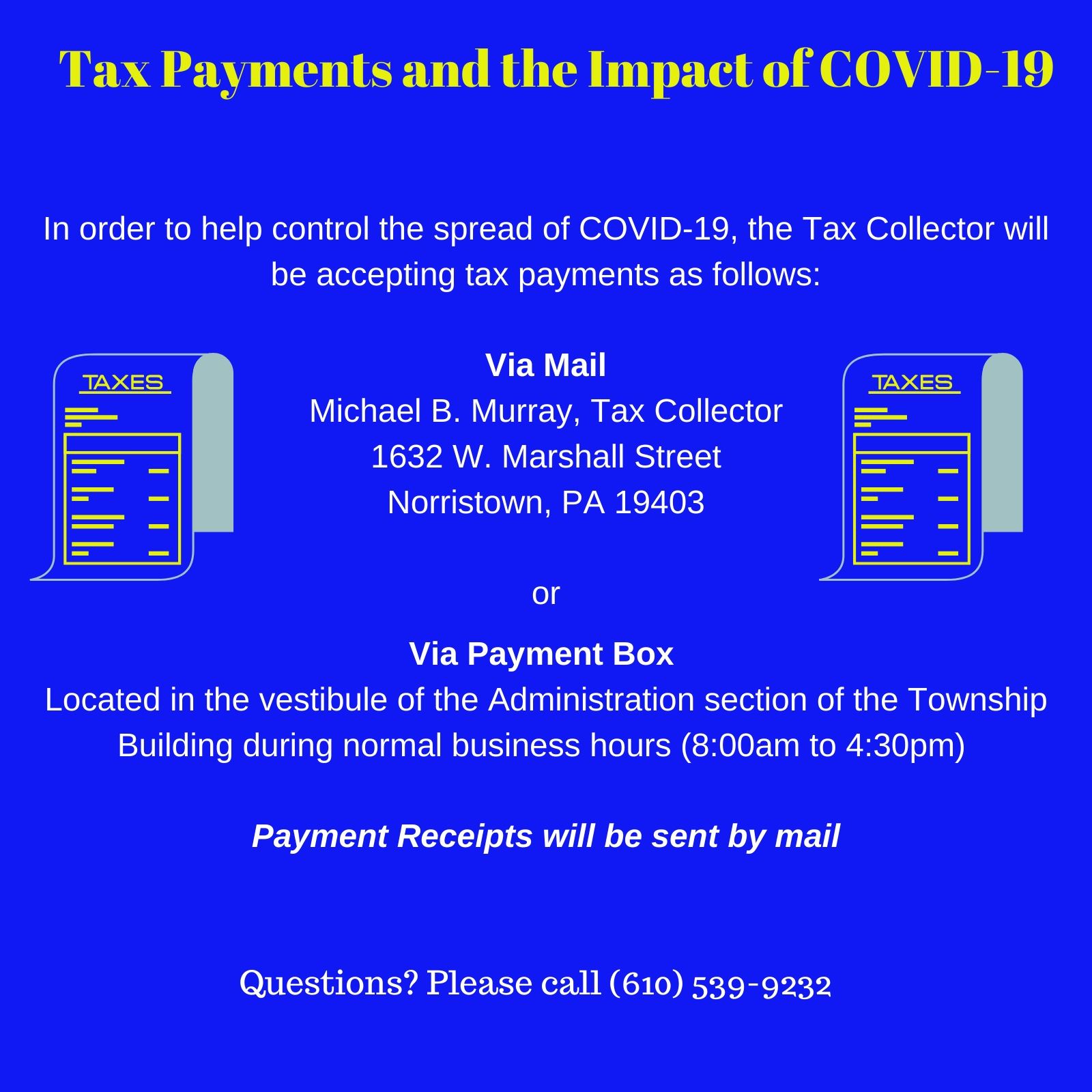 Tax Payments COVID 19