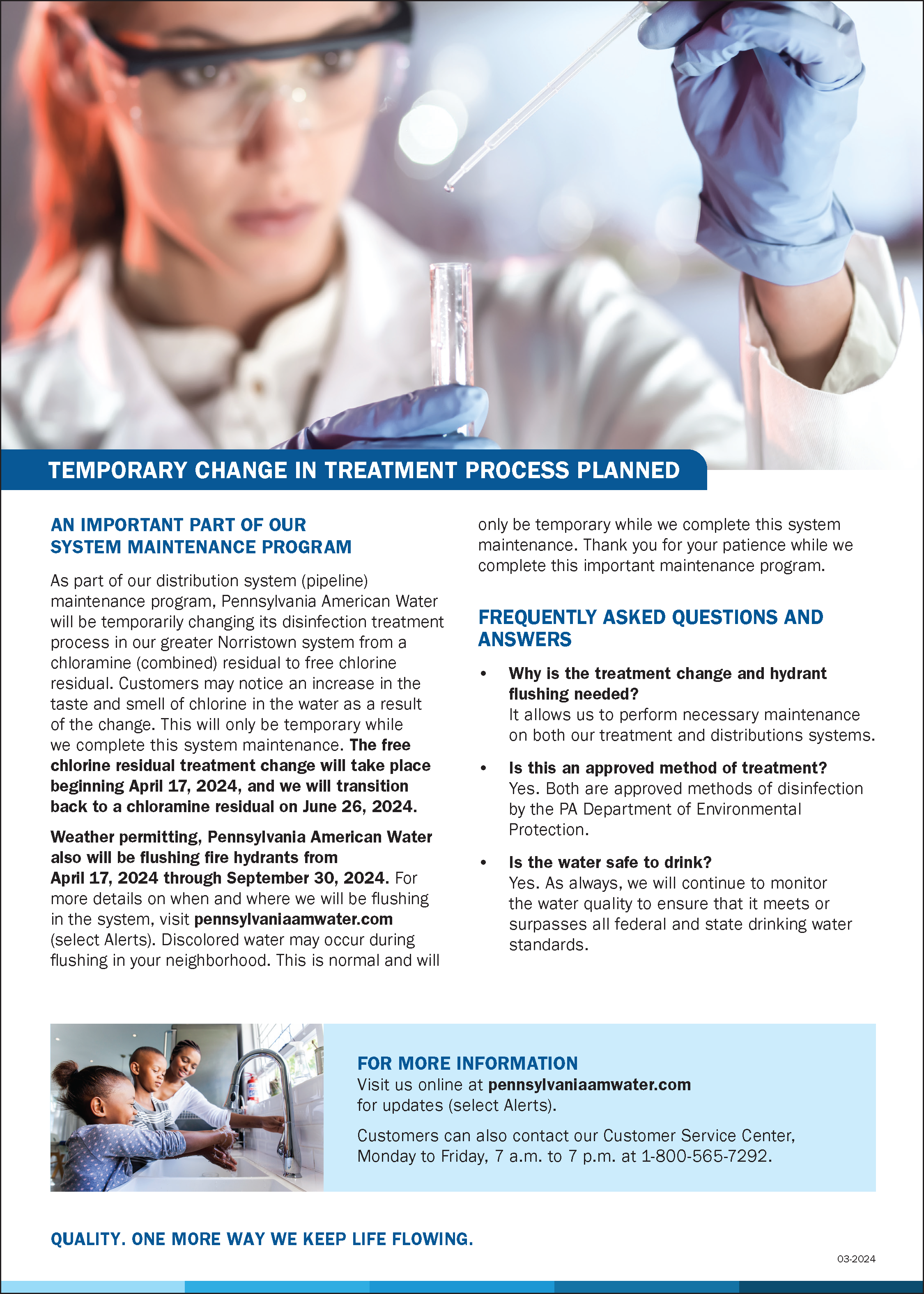 PA - Temp Treatment Change - Norristown - 03-2024